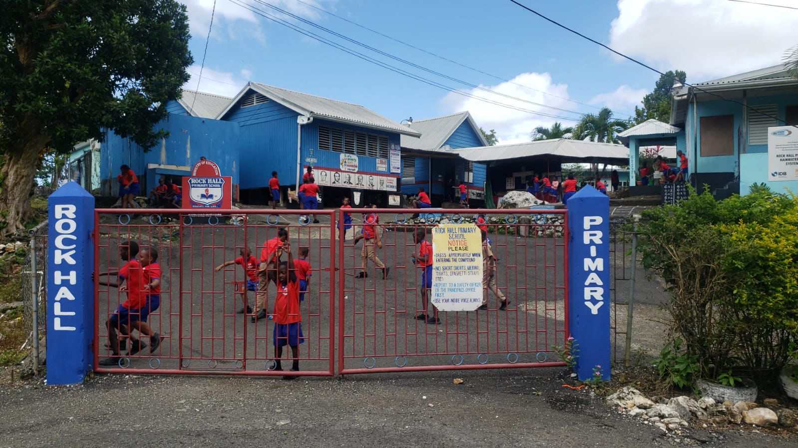 Rock Hall Primary students enjoying the upgraded school environment